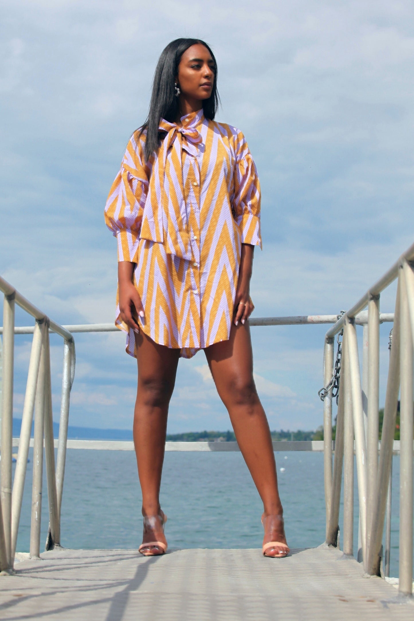 BLUSA ESMALTE NARANJA MORADO