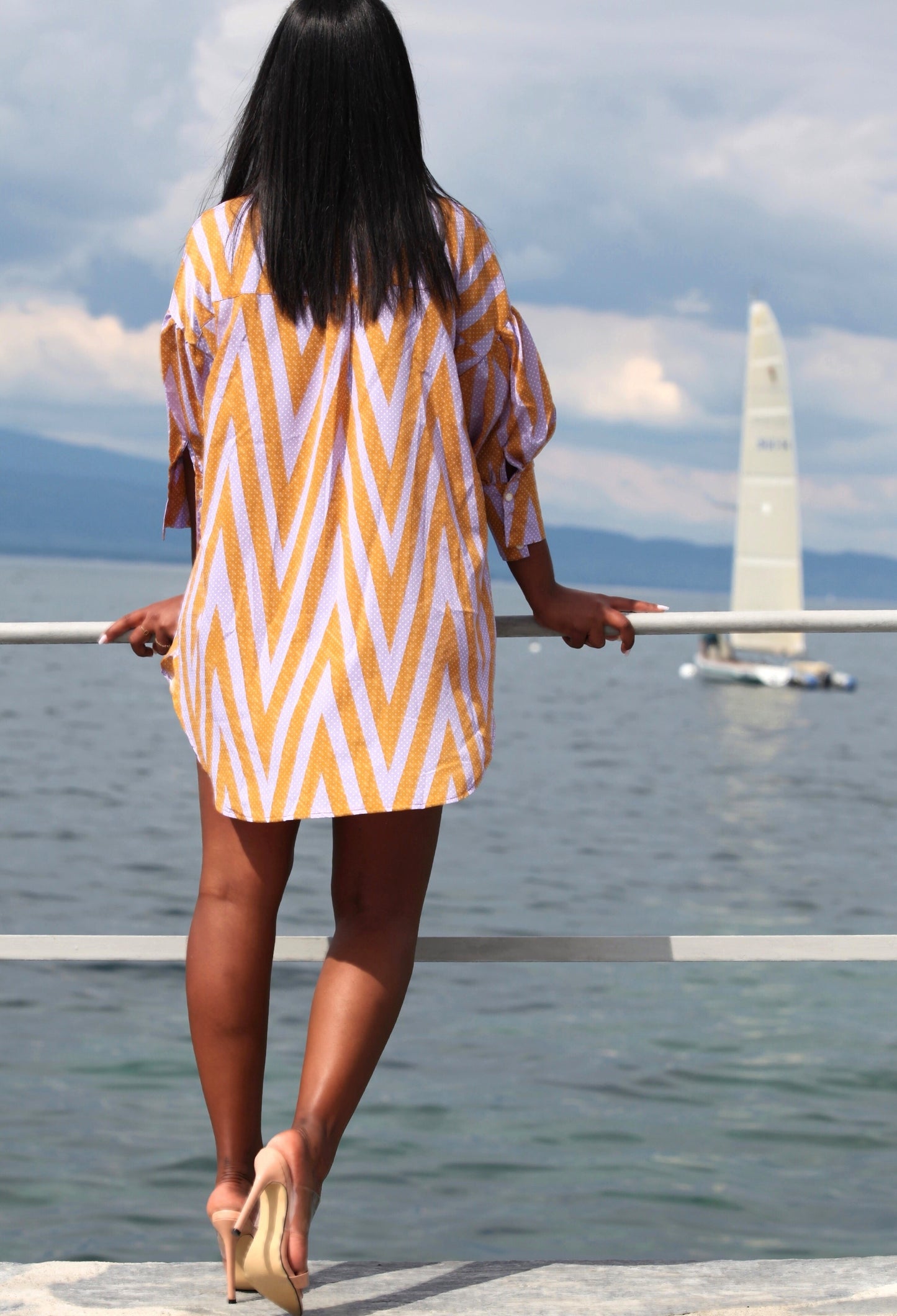 BLUSA ESMALTE NARANJA MORADO