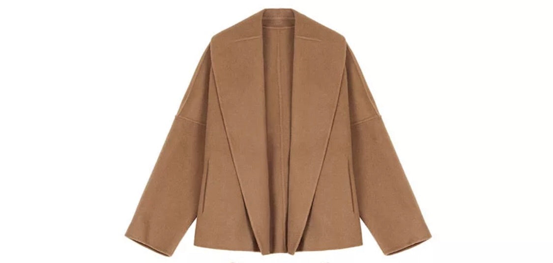 CHAQUETA CORTA ENTERA CAMEL