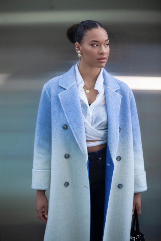 MANTEAU CHROMATIQUE BLEU BÉBÉ