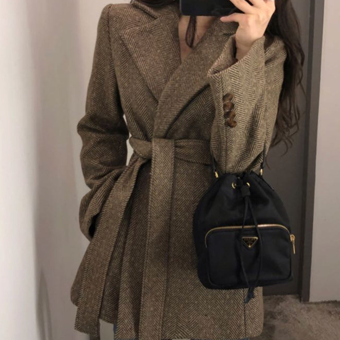 MANTEAU COURT (MARRON)