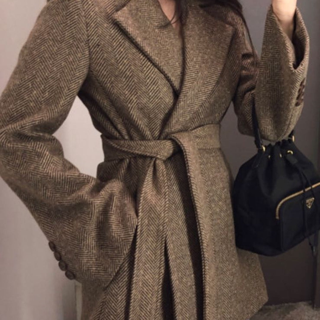MANTEAU COURT (MARRON)